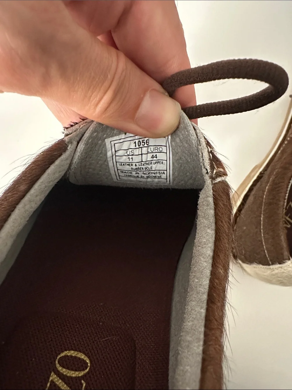 UWEZO Cowhide Derby’s - Brown / Cream